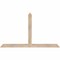 Ekena Millwork Portland Smooth Timber Gable Bracket, Douglas Fir, 60"W x 35"H x 1 1/2"D x 3 1/2"F, 14/12 Pitch GBW060X35X0204POR00SDF - alternate 1